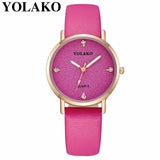 YOLAKO Women's Watch Fashion Luxury Leather Starry Sky Watch Ladies Watch Women Reloj Mujer Women Wrist Watches relogio feminino