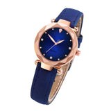 Hot Sale Ladies Watch Women's Watches Diamond Dial Purple Leather Quartz Wrist Watch Top Luxury Brand Relogio Feminino Clock #B
