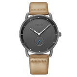 BAOGELA Top Luxury Brand Men's Quartz Watch Leather Strap Simple Watches Men Ultra-thin Fashion Business Analogue Fashion Clock