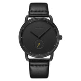 BAOGELA Top Luxury Brand Men's Quartz Watch Leather Strap Simple Watches Men Ultra-thin Fashion Business Analogue Fashion Clock