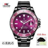 Tevise Men's Watches Top Brand Quartz Watches Men Date Luxury Fashion Diving Sports Wristwatches Male Clock Relogio Masculino