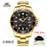 Tevise Men's Watches Top Brand Quartz Watches Men Date Luxury Fashion Diving Sports Wristwatches Male Clock Relogio Masculino