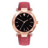 Hot Sale Ladies Watch Women's Watches Diamond Dial Purple Leather Quartz Wrist Watch Top Luxury Brand Relogio Feminino Clock #B