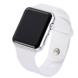 Digital Sport LED Watches Pink Men Women Fashion Square Wrist Watch Couple Gift Silicone Luxury Brand Watch 2019