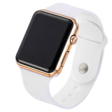 Digital Sport LED Watches Pink Men Women Fashion Square Wrist Watch Couple Gift Silicone Luxury Brand Watch 2019