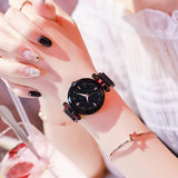 Free Shipping Women Watches Luxury Starry Sky Magnetic Ladies Watch Quartz Wristwatch Waterproof Clock relogio feminino 2019