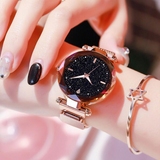 Free Shipping Women Watches Luxury Starry Sky Magnetic Ladies Watch Quartz Wristwatch Waterproof Clock relogio feminino 2019