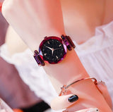 Free Shipping Women Watches Luxury Starry Sky Magnetic Ladies Watch Quartz Wristwatch Waterproof Clock relogio feminino 2019
