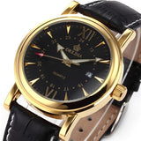 MG. ORKINA Mens Watches Luxury Golden Case Luminous Pins orologio uomo Auto Date Japan Made Miyota Movement Kol Saati