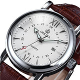 MG. ORKINA Mens Watches Luxury Golden Case Luminous Pins orologio uomo Auto Date Japan Made Miyota Movement Kol Saati