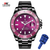 2019 Tevise Top Brand Luxury Men Mechanical Watches Famous Design Automatic Watch Fashion Male Clock Relogio Masculino T801