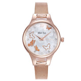 Women Watches Luxury Brand Fashion Stainless Steel Butterfly Ladies Watch Women Quartz Diamond Bracelet Wrist Watches For Women