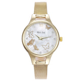 Women Watches Luxury Brand Fashion Stainless Steel Butterfly Ladies Watch Women Quartz Diamond Bracelet Wrist Watches For Women