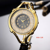 Women's Bracelet Watches Fashion Girls Dress Diamond Saats Ladies Analog Quartz Rose Gold Clock zegarek damski