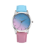 Ladies Watch Retro Rainbow Design Leather Band Analog Alloy Quartz Womens Watch Cheap Watch Female Clock reloj mujer Dropshiping
