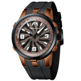 MEGALITH Men Military Watches Creative Turbine Rotation Dial Watch Sport Waterproof Quartz Watches Mens Clock Relogio Masculino