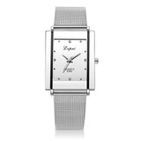 Lvpai Brand Silver Ladies Wristwatch Luxury Rectangle Casual Watches Women Dress Casual Wristwatch Lady Quartz-Watch Clock #F