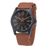 Men's Fashion Military Sport Outdoor High Quality  Quartz Watch Nylon Band Stainless Steel Case Men Clock Coll Gift Wristwatches