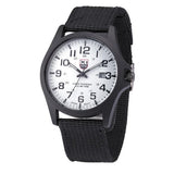 Men's Fashion Military Sport Outdoor High Quality  Quartz Watch Nylon Band Stainless Steel Case Men Clock Coll Gift Wristwatches