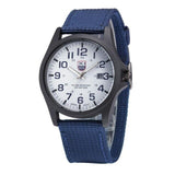 Men's Fashion Military Sport Outdoor High Quality  Quartz Watch Nylon Band Stainless Steel Case Men Clock Coll Gift Wristwatches