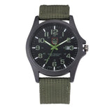Men's Fashion Military Sport Outdoor High Quality  Quartz Watch Nylon Band Stainless Steel Case Men Clock Coll Gift Wristwatches