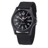 Men's Fashion Military Sport Outdoor High Quality  Quartz Watch Nylon Band Stainless Steel Case Men Clock Coll Gift Wristwatches