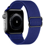 Scrunchie Strap for Apple watch band 44mm 40mm 38mm 42mm Adjustable Elastic Nylon solo Loop bracelet iWatch series 3 4 5 6 se