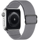 Scrunchie Strap for Apple watch band 44mm 40mm 38mm 42mm Adjustable Elastic Nylon solo Loop bracelet iWatch series 3 4 5 6 se