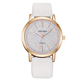 FASHION Women's Casual Quartz Watches With Frosted Dial Ladies Analog Wrist Watch Leather Band Dress Accessories reloj para dama
