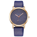 FASHION Women's Casual Quartz Watches With Frosted Dial Ladies Analog Wrist Watch Leather Band Dress Accessories reloj para dama