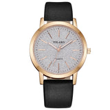 FASHION Women's Casual Quartz Watches With Frosted Dial Ladies Analog Wrist Watch Leather Band Dress Accessories reloj para dama