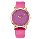 FASHION Women's Casual Quartz Watches With Frosted Dial Ladies Analog Wrist Watch Leather Band Dress Accessories reloj para dama
