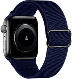 Scrunchie Strap for Apple watch band 44mm 40mm 38mm 42mm Adjustable Elastic Nylon solo Loop bracelet iWatch 3 4 5 6 se