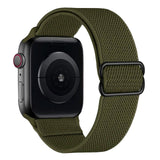 Scrunchie Strap for Apple watch band 44mm 40mm 38mm 42mm Adjustable Elastic Nylon solo Loop bracelet iWatch 3 4 5 6 se