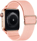 Scrunchie Strap for Apple watch band 44mm 40mm 38mm 42mm Adjustable Elastic Nylon solo Loop bracelet iWatch 3 4 5 6 se