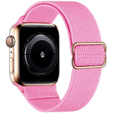 Scrunchie Strap for Apple watch band 44mm 40mm 38mm 42mm Adjustable Elastic Nylon solo Loop bracelet iWatch 3 4 5 6 se
