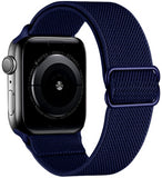 Scrunchie Strap for Apple watch band 44mm 40mm 38mm 42mm Adjustable Elastic Nylon solo Loop bracelet iWatch series 3 4 5 6 se