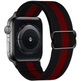 Scrunchie Strap for Apple watch band 44mm 40mm 38mm 42mm Adjustable Elastic Nylon solo Loop bracelet iWatch series 3 4 5 6 se