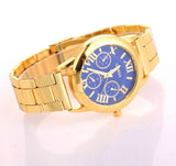 2021 New Brand 3 Eyes Gold Geneva Casual Quartz Watch Women Stainless Steel Dress Watches Relogio Feminino Ladies Clock Hot Sale