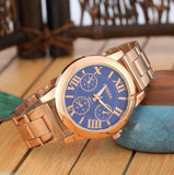 2021 New Brand 3 Eyes Gold Geneva Casual Quartz Watch Women Stainless Steel Dress Watches Relogio Feminino Ladies Clock Hot Sale