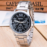 2021 New Brand 3 Eyes Gold Geneva Casual Quartz Watch Women Stainless Steel Dress Watches Relogio Feminino Ladies Clock Hot Sale