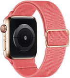 Scrunchie Strap for Apple watch band 44mm 40mm 38mm 42mm Adjustable Elastic Nylon solo Loop bracelet iWatch 3 4 5 6 se
