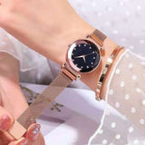 WOKAI Ladies Magnetic  Luxury Women Watches Fashion casual Diamond Female Quartz Wristwatches Relogio Feminino Zegarek Damski