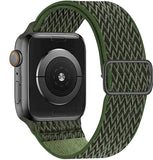 Scrunchie Strap for Apple watch band 44mm 40mm 38mm 42mm Adjustable Elastic Nylon solo Loop bracelet iWatch 3 4 5 6 se
