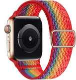 Scrunchie Strap for Apple watch band 44mm 40mm 38mm 42mm Adjustable Elastic Nylon solo Loop bracelet iWatch 3 4 5 6 se
