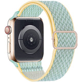 Scrunchie Strap for Apple watch band 44mm 40mm 38mm 42mm Adjustable Elastic Nylon solo Loop bracelet iWatch 3 4 5 6 se