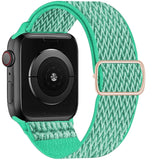 Scrunchie Strap for Apple watch band 44mm 40mm 38mm 42mm Adjustable Elastic Nylon solo Loop bracelet iWatch 3 4 5 6 se