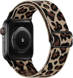 Scrunchie Strap for Apple watch band 44mm 40mm 38mm 42mm Adjustable Elastic Nylon solo Loop bracelet iWatch series 3 4 5 6 se