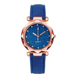 Ladies Rose Gold Quartz Watch Female Belt Watch fashion Korean Rhinestone Ladies Business Watch rose gold watch women ساعة رياضي