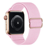 Scrunchie Strap for Apple watch band 44mm 40mm 38mm 42mm Adjustable Elastic Nylon solo Loop bracelet iWatch 3 4 5 6 se